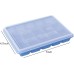 Ice Cube Trays With Lids Set of 2 Blue Silicone Ice Cube Molds Durable Easy Release And BPA Free