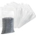 Aquarium Filter Media Bag Nylon Mesh Bag Net Bag Zipper (10 Pcs,Fine mesh)