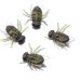 Plastic Flies Halloween Fly for Gag Gifts/Party Favors/Prank Kit -100 Pcs Green