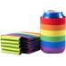 12 Pack Can Coolers Sleeves Neoprene Can sleeve Blank Beer Drink Coolies for Weddings, Parties, Events (Color: Horizontal stripes)