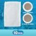 Aquarium Filter Media Bag Nylon Mesh Bag Net Bag Zipper (10 Pcs,Fine mesh)