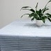 Printed Tablecloth Rectangular Tablecloth Overlay for Dinner Parties,Outdoor Picnics-55 x 78 Inches, Oblong Fabric, Light Blue Gingham