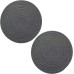 2 PCS Hot Pads Trivits for Table Pure Cotton Thread Weave Round Hot Pot Holders for Cooking Diameter 11.8 Inches