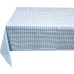 Printed Tablecloth Rectangular Tablecloth Overlay for Dinner Parties,Outdoor Picnics-55 x 78 Inches, Oblong Fabric, Light Blue Gingham