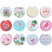 Car Coaster 12 Pack Car Cup Holder Coaster Set for Drinks Absorbent Keep Clean Auto Accessories Flamingo Series