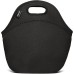 Black 4mm Neoprene Lunch Bags for Men Large Insulated Tote Bag With Zipper for Adults Women