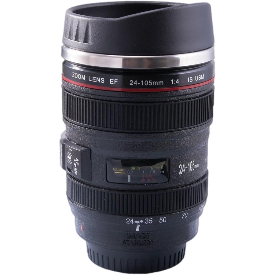 Camera Lens Mug Travel Coffee Mug Novelty Birthday Gifts for Women Men