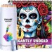 72 Colored Pencils + Coloring Book Sugar Skull Women Design