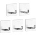 Adhesive Hooks 5 Pack Waterproof Stainless Steel Towel Hooks Wall Hooks for Hanging Clothes Bathroom Kitchen Home Improvement