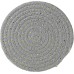 Hot Pads Trivits for Table Round Thread Weave Thick Coasters Set for Cooking Diameter 7.1 Inches Light Grey