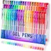 Gel Pens 60 Colors Set Art Drawing Marker Pen for Adult Coloring Book Writing Painting