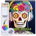 24 Colored Pencils + Coloring Booking Sugar Skulls Design